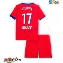 Camiseta Paris Saint-Germain Vitinha #17 Tercera Equipación para niños 2025-26 manga corta (+ pantalones cortos)